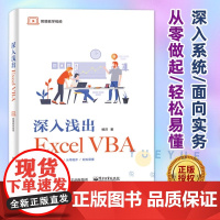 深入浅出Excel VBA Excel VBA程序设计教程 Excel VBA编程 VBA格式排版文件管理窗体设计集合字