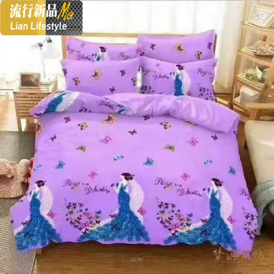 网红款男生女生可单双人四件套儿童卡通宿舍三件套床上用品 三维工匠