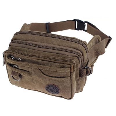 大容量帆布腰包男士收钱包收银包新款做生意包户外运动多功能潮