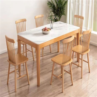 白寅 BY-YMSDZ-004 原木色岩板餐桌 单桌[12mm加厚岩板](单位:张)