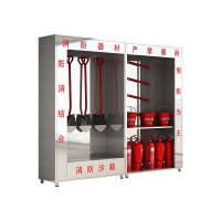 利特莱依314不锈钢应急物资柜消防救援器材箱防护用品柜室外微型消防站高2000*宽2400*深400(加厚304材质)