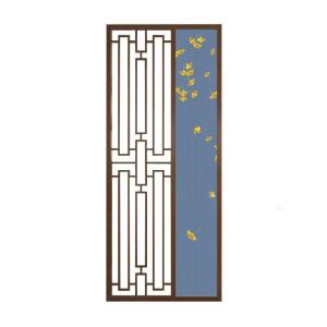 BONJEAN新中式屏风隔断客厅入户玄关遮挡家用格栅装饰酒店实木定制座屏