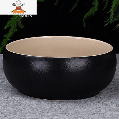 茶洗大号特大笔洗水盂水洗茶碗陶瓷功夫茶具配件茶道零配家用茶盘 茶洗中号-陆宝黑色 敬平