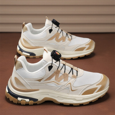 运动鞋男款年秋冬季新款透气休闲百搭日常拼色厚底潮流男鞋