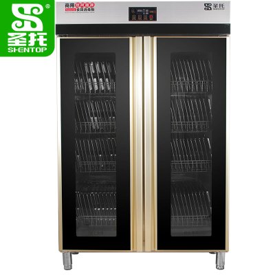 圣托(Shentop)1000L双门商用大容量密胺消毒柜 饭店食堂消毒碗柜 DAB03