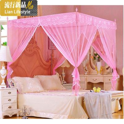 三开方顶拉链蚊帐有底加密1米/1.2/1.35/1.5/1.8m老式蚊帐 三维工匠