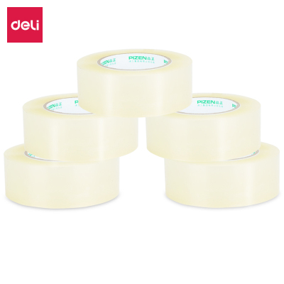 得力品正33177封箱胶带45mm*150m*50um 普透 5卷/筒
