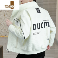 YANXU立领外套男2023新款感潮流痞帅气夹克肌理感秋装上衣服