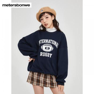 [1件5折价:109.5]美特斯邦威女高领假两件卫衣