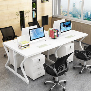 鑫环境 办公家具职员工位桌电脑桌多人办公桌椅屏风组合简约员工卡座办公工位桌