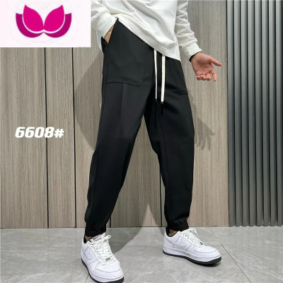 七斓当季新款!针织面料!直筒束口!春季男士时尚运动休闲卫裤