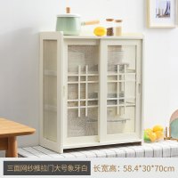 实木小碗柜厨房碗橱柜家用简易菜橱柜餐边柜简约经济型放碗多功能