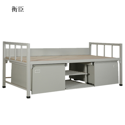 衡臣钢制单人床含柜