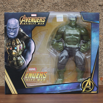 中动漫威复仇者联盟4钢铁蜘蛛侠美国队长3雷神MK85手办模型玩具1903-03支架版绿巨人