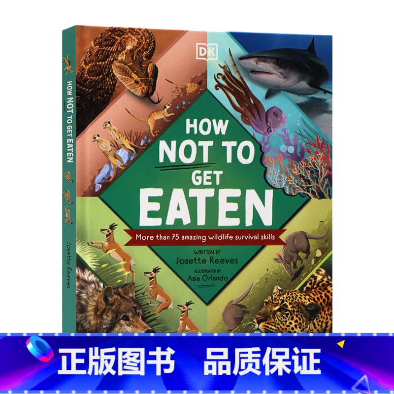 [正版]DK如何不被吃掉英文原版 How Not to Get Eaten 精装全彩动物反捕食策略防御机制少儿图解科普