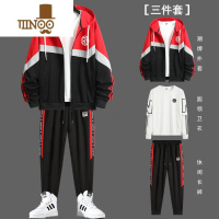 YANXU潮牌开衫卫衣套装男女秋季青少年学生搭配一套衣服运动休闲三件装
