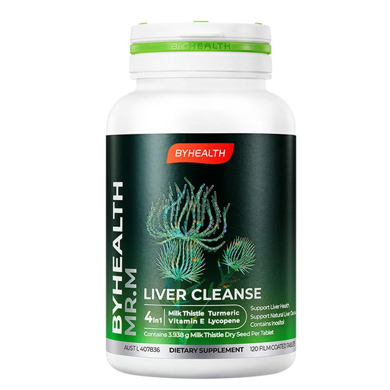 汤臣倍健BY-HEALTH奶蓟草男士护肝片120片/瓶 澳洲原装进口膳食营养补充剂保肝宁专为男士研制配方膳食营养补充剂