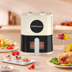 荣事达空气炸锅家用电炸锅5L大容量电烤箱双旋钮控制多功能薯条机