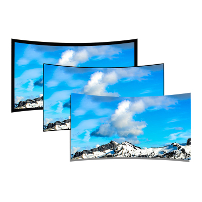 经科JK弧形画框幕窄边框H3-LLR/CW2长焦抗光幕133寸2.35:1投影幕1.0倍增益