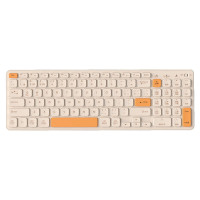 咪鼠科技游戏无线机械键盘KB6落日橙 96键蓝牙亮铂金竞技键盘带数字键