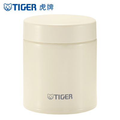 虎牌(tiger)保温杯MCH-A50C不锈钢真空汤杯时尚轻量便携多用型500ml米白色