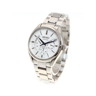 精工(SEIKO)SEIKOSARK系列SARW021机械表男蓝宝石表镜透视动力储存显示秒针停止防水日韩品牌时尚男表