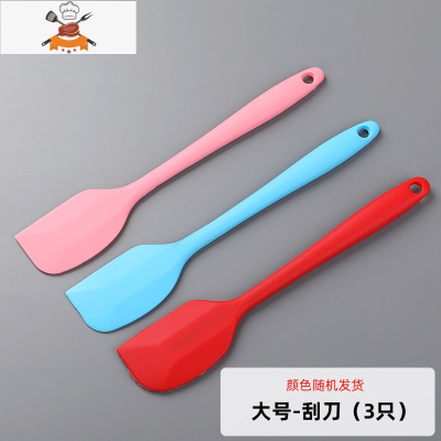 食品级硅胶油刷厨房烙饼家用刷油小刷子可高温烘焙烧烤刷酱 敬平 大号-刮刀(3只)