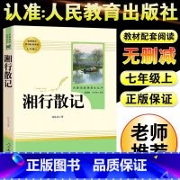 [人教版]湘行散记 [正版]朝花夕拾鲁迅原著+西游记无删减版七年级上册必读课外书人民教育出版社阅读白洋淀纪事湘行散记镜花