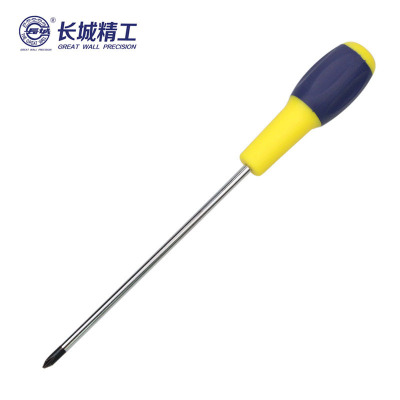 长城精工 Cr-V双色橡塑柄增强型十字头旋具 十字螺丝批起子改锥 #0*8*300mm 270398 2把/件 1件