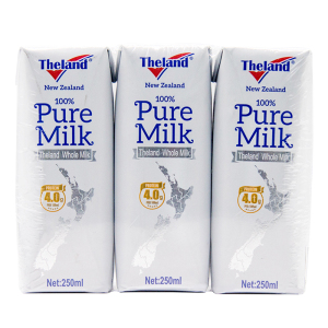 纽仕兰Theland 全脂高牛奶4.0g蛋白质(尝鲜装)250ml*3盒 新西兰进口