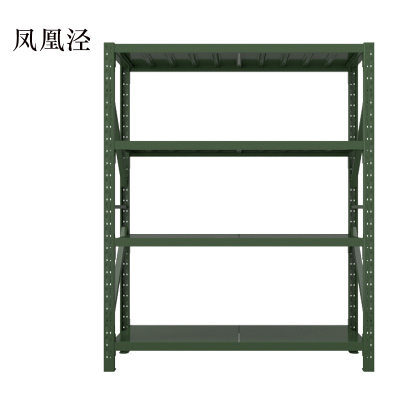 凤凰泾装备器材存放架军绿色拆装盾牌货架1.5米长存放架1500*600*2000