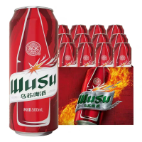 乌苏啤酒(wusu) 红乌苏500ml*12罐 红罐乌苏整箱装