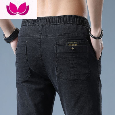 七斓款秋季工装休闲长裤男士款弹力直筒宽松潮流牛仔裤子男款