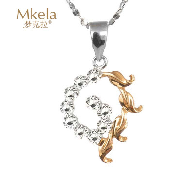梦克拉Mkela18K彩金吊坠姿彩爱心形项链百搭礼物吊坠黄金定价18K金
