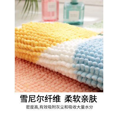 美帮汇简约时尚客厅垫子个性小清新吸水地垫家用沙发地毯卧室床边脚垫