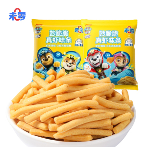 未零汪汪队立大功妙脆脆真虾味条mimi虾条儿童小孩健康营养零食16g*10包