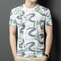 2025夏季新款印花短袖青年时尚圆领潮流体恤休闲