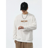 重磅卫衣男士春秋款美式潮牌宽松圆领套头长袖T恤打底衫新款