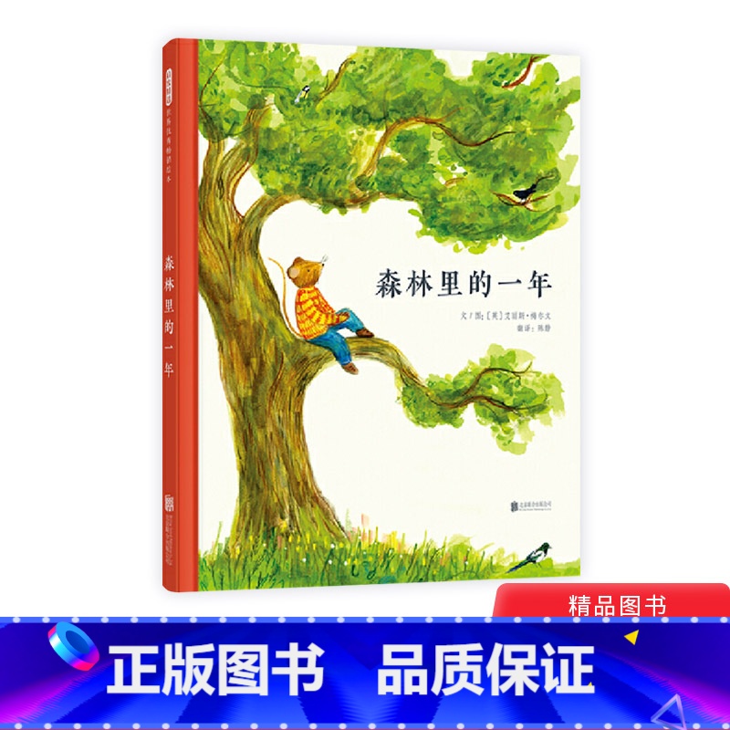 森林里的一年(精装) [正版]森林里的一年精装绘本互动翻翻书一个充满诗意的森林童话一堂优雅的自然启蒙课和孩子一起发现自然
