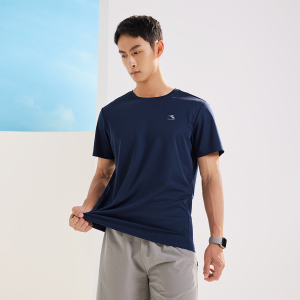 361°运动t恤男夏季新款速干上衣宽松跑步服男士圆领透气短袖652324112V