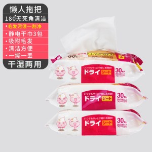 一次性除尘纸懒人拖地家用一拖净地板拖布擦地免手洗静电拖把