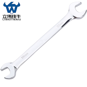 立伟铁牛镜面双开扳手19×22mm/把