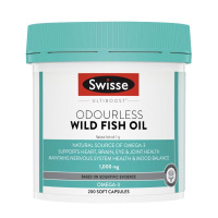 斯维诗Swisse成人无腥味深海鱼油胶囊200粒/瓶装 鱼油/深海鱼油 高含量1000mg 澳洲原装进口 香港保税随机发