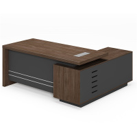 易企采 1600*1600*750mm老板办公桌 经理桌总裁桌主管桌办公家具大班台