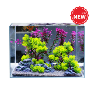 森森超白鱼缸玻璃桌面客厅生态斗鱼金鱼乌龟缸造景懒人养鱼水草缸380A