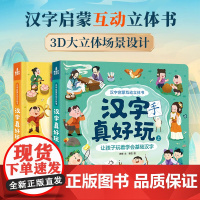 共2册汉字真好玩立体书宝宝机关书儿童3D立体书翻翻书立体书3-6-7-8岁幼儿园大班幼小衔接学前识字宝宝启蒙游戏书识字书