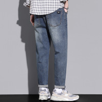 男士牛仔裤秋季直筒宽松年新款休闲男款百搭春秋款长裤子