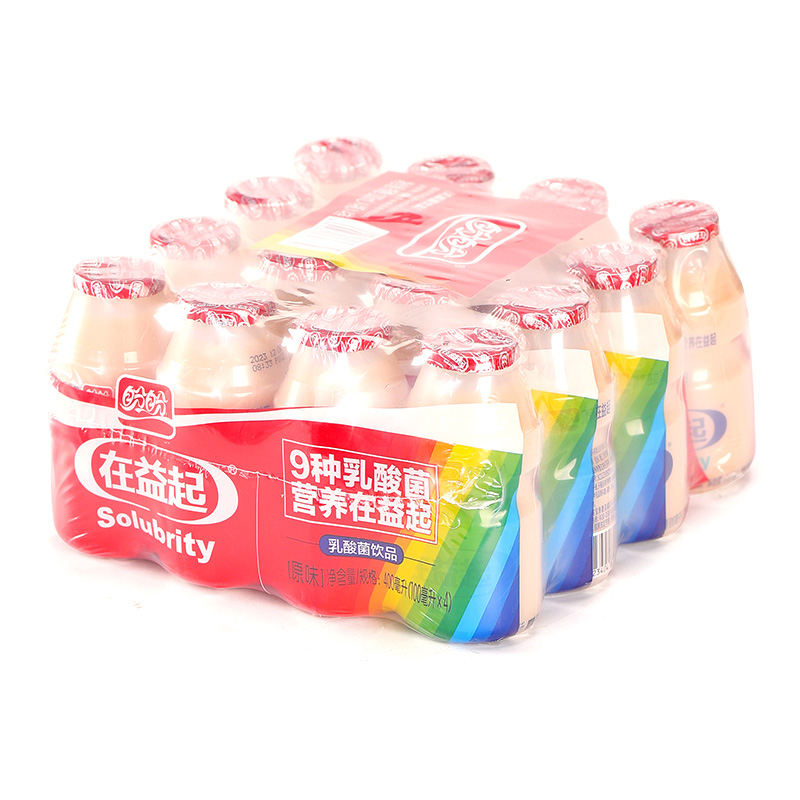 盼盼乳酸菌饮料益生菌早餐酸牛奶100ml*4瓶*4排