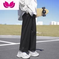 七斓日系cityboy裤子男款夏季宽松直筒阔腿九分潮牌百搭休闲长裤