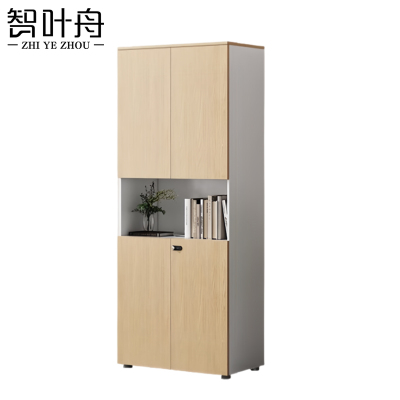 智叶舟办公文件柜中空两门80*40*200cm台